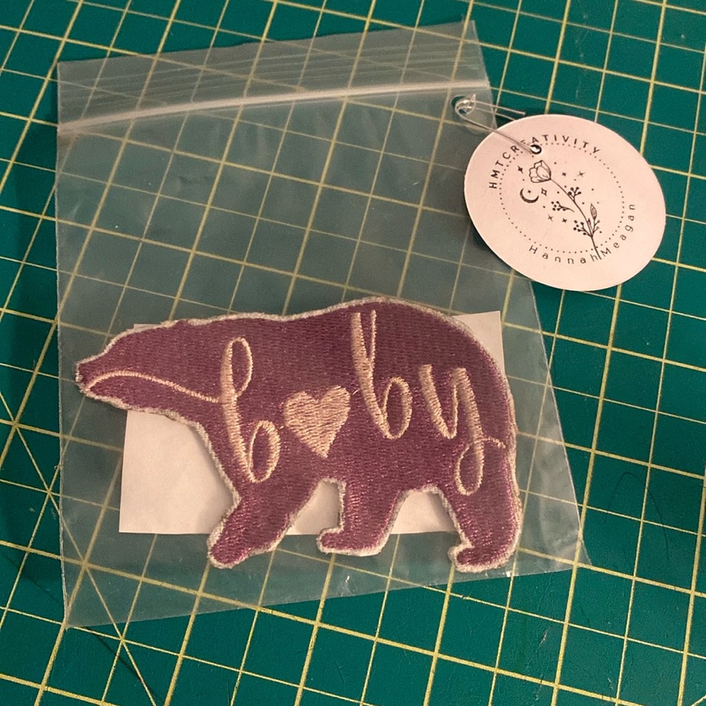 Baby Bear iron on patch